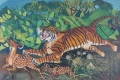 Ligabue, Tigre con cerbiatti, 1960, III periodo, olio su tela, 50x70 cm. Courtesy Galleria de' Bonis